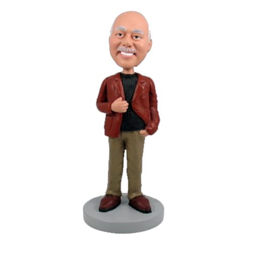 Photo 1 of Man In Leather Jacket Bobblehead