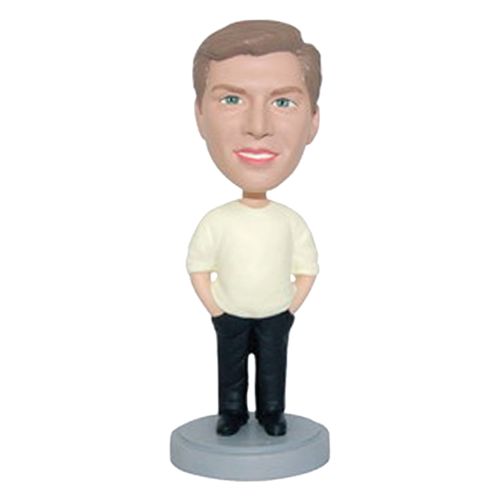 Photo 1 of Relaxed Male With Hands In Pockets Bobblehead