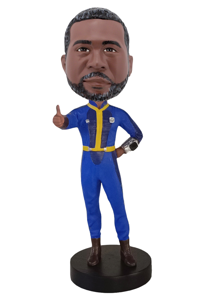 Fallout Vault 33 Male Thumbs Up Custom Bobblehead - Officially License